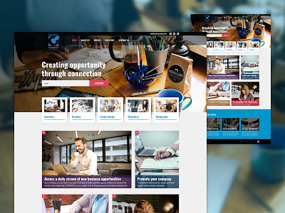 BusinessConnect Web site css design graphic design html ui ux web design