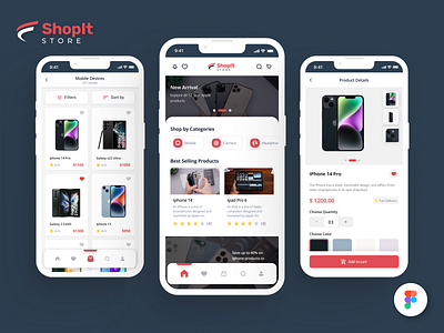 ShopIt, Mobile Ecommerce App app design ecommerce ecommerce app ecommerce design mobile app mobile design mobile screens mobile ui monile app design ui design