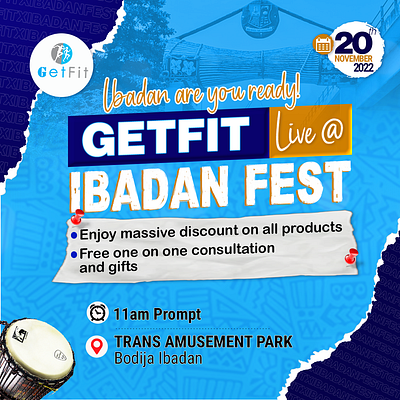 Ibadan Fest branding graphic design illustration