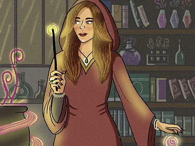 Purple Magic character character design design digital drawing digital illustraton digital painting graphic design illustration