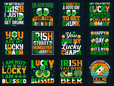 St patrick's day t-shirt design bundle branding bundle design clothing design design graphic design irish new tshirt patricks day t shirt st patricks day st patricks day t shirt t shirt t shirt design t shirt design bundle tshirt design tshirt logo typography typography t shirt vector