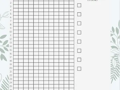 A Year in Pixels Tracker branding design organization planner printable tracker