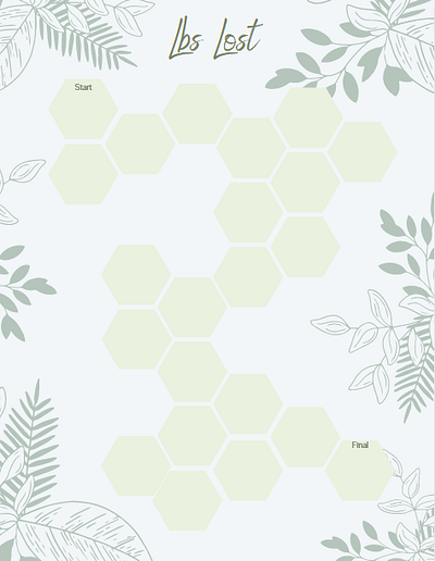 Weight Loss Tracker branding design graphic design organization planner printable tracker