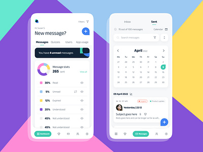 Altalin ai app calendar communication design figma learning messages mobileapp mobiledesign stats ui uidesign userexperience userinterface ux uxdesign webdesign