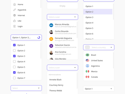 Select dropdown - UI Components component design design system dropdown figma select ui ux