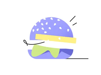 Burger "Inspiration" food illustration product illustration