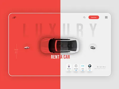 Luxury Car Rental Landing Page automobile car carbooking carhire carrental carui design graphic design inspiration luxurycarrental rental rentalcar ui uiinspiration uiuxdesign ux uxinspiration vehicles webdesign