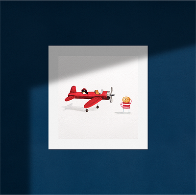 Pingu Wants to Fly! adobe book design colors design design art designer graphic design illustration