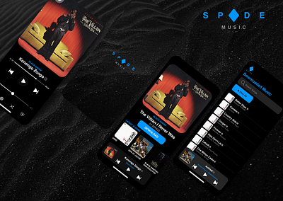 Spade Music App app ui ux