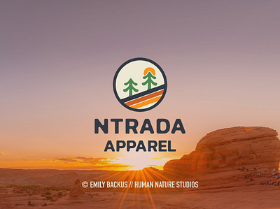 nTrada Apparel - Unused Concept #1 brand design brand identity branding logo nature nature brand nature logo outdoor outdoor brand outdoor company outdoor logo tree logo vector