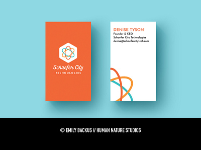 Schaefer City Technologies - Business Card Design brand identity branding business card business card design design graphic design logo technology brand technology business card technology business card design technology company technology design technology logo