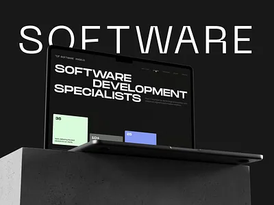Software Angels 1pager angels animation branding development landing logo software tech ui