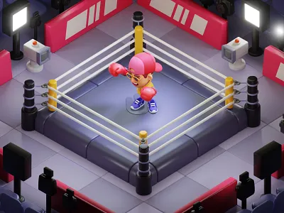 Boxing Game action boxing cartoon colorful fight games gaming illustration mobilegames