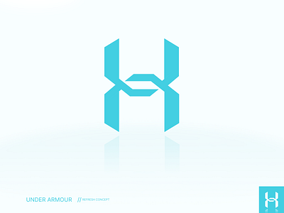 Under Armour Mark Refresh blue brand branding clean logo rebrand refresh simple tough under armour update white