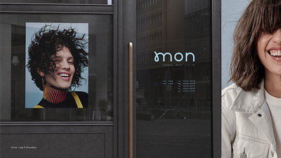 Hair salon Mon branding design graphic design hair salon illustrator logo logotype