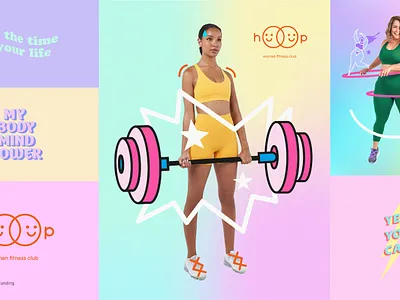 Women Fitness Club adobe illustrator branding design graphic design guide line guideline illustrator iwera logo logotype poster