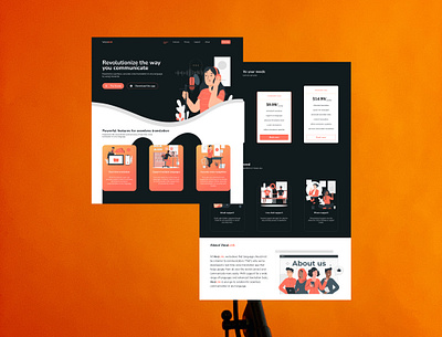 Voice translation app home page branding design ecommerce graphic design home home page plans ui uiux ux voice app voice translation website