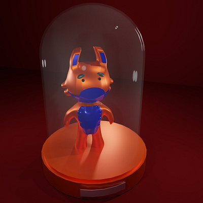 3d rendering of a baseball player teddy bear character 3d