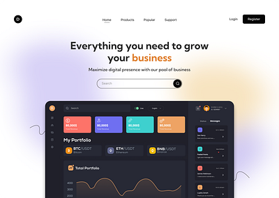 Landing page app design ui designer ui ux uidesign