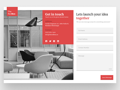 Contact Form Design challenge concept contact daily design flat form graphic design minimal ui ux website