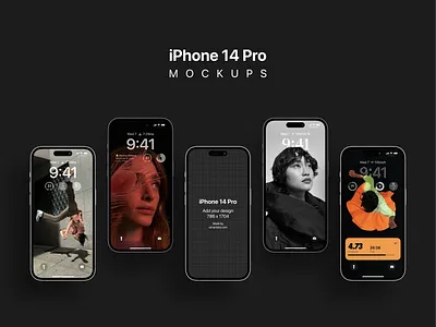 iPhone 14 Pro Mockups template