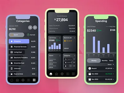 Personal Finance App🏅 app app design bank app banking bill pay credit card finance finance app fintech fintech app ios app minimal ui mobile app mobile app design mobile ui modern ui transaction trendy design ui design ui ux