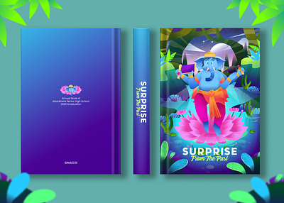 Ganesha Year Book Design bookdesign character children book cover flatdesign ganesha illustration painting vector yearbook
