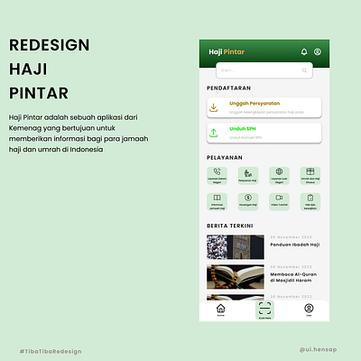 Redesign Haji Pintar Apps application design mobile mobile apps ui