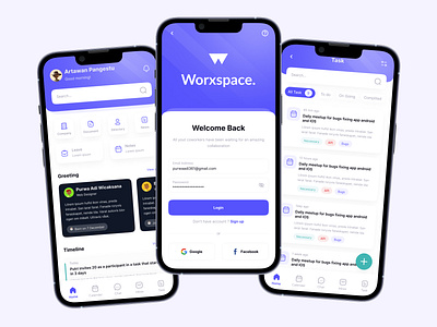 Workspace | Working Managgement app app design clean design landing page note notes space ui uiux design ux work space working workingspace