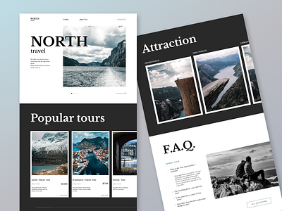 NORTHtravel Agency design interactiondesign travelagency ui uiux ux вебдизайнер вебсайт пользовательскоевзаимодействие