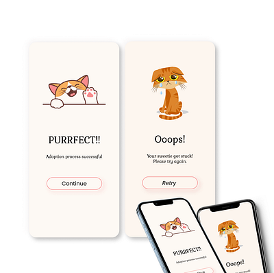 Error/Congratulation message graphic design illustration ui uiux uiuxdesign ux