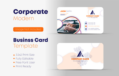 Corporate and Modern Business Card Template branding design business card business card deisgn business template corporate design creative design design template logo deisgn modran design new design print design print ready red