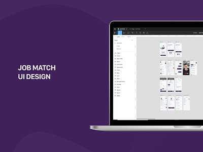 Job Match Ui Design graphic design