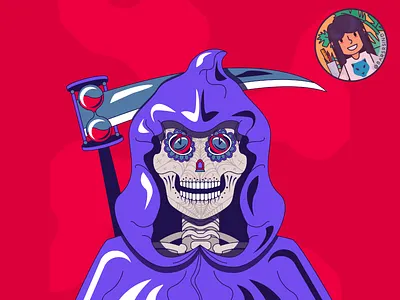 Fugitive Death | EPIC NFT HEDERA FUGITIVES COLLECTION animation art artist branding cartoon design draw fugitive graphic design graphics hbar hedera illustration motion graphics nft nftart nftartist skeleton skull vector