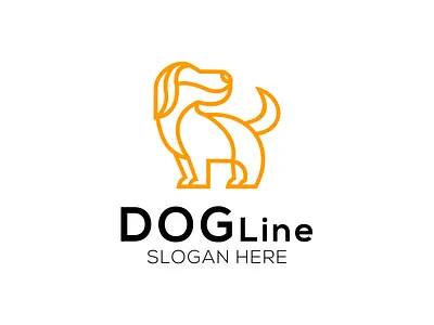 DOG Line 3d animal animation app awesome brand branding design designe dog graphic graphic design illustration line logo logotypo motion graphics ui usa vector