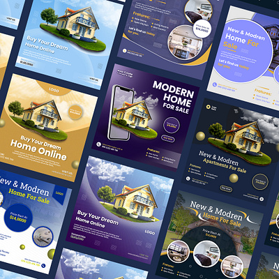 Real Estate Instagram Social Media Banner Ads Design ads ads design banner design design estate facebook ads facebook banner instagram ads instagram banner new banner design post post design real ads real estate social media post
