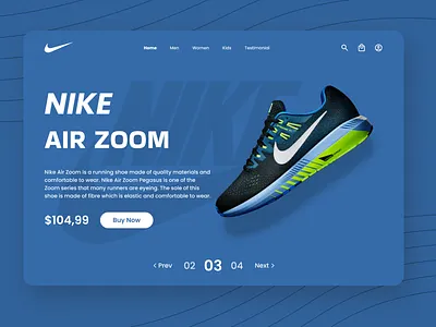 Nika - Nike Shoe Store Website branding concept design graphic design landing page logo nike shoe shoes sport sport shoes store ui ux website