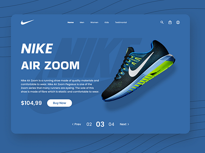 Nika - Nike Shoe Store Website branding concept design graphic design landing page logo nike shoe shoes sport sport shoes store ui ux website