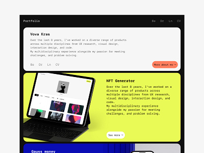 Portfolio Web design potfolio uidesign ux web web desig