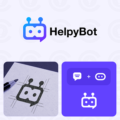 Chatbot App-Logo animation app branding design graphic design illustration logo logo design ui uiux ux