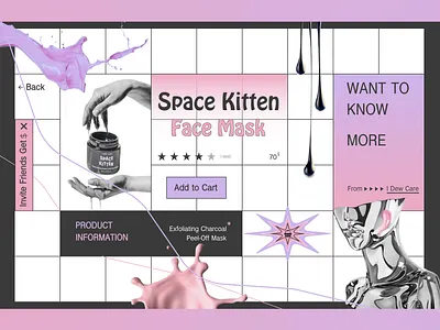 Product Page colors design figures illustration ui vector web