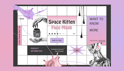 Product Page colors design figures illustration ui vector web