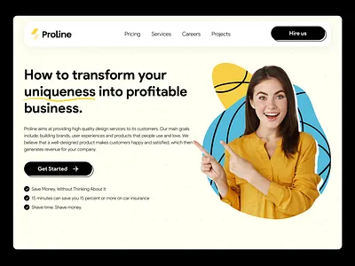 Landing page design clean colors design figma hero modern neat simple ui ui design