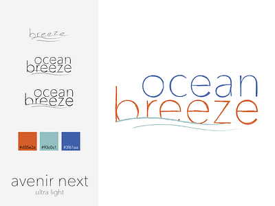ocean breeze | RWGP #3 design graphic design illustrator logo practice