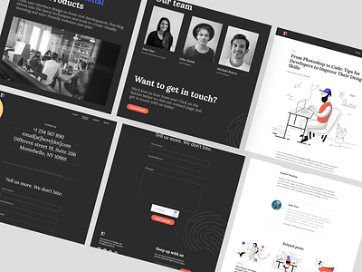 Code & Creativity / blog template / pt.2 blog design development gaming illustration landing page systeme.io template ui user interface webdesign website