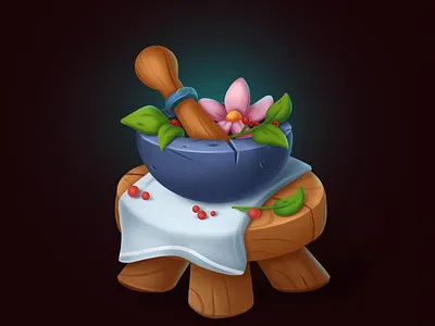 Casual still life 2d illustration 2dart 2drender adobe photoshop art casual design gameart illustration still life