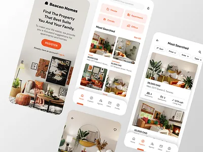 Beacon Homes - Real Estate Mobile App app app design clean design ios minimal mobile mobile app mobile application mobile design property property app real estate design real estate mobile app real estate ui ui uiux user experience user interface ux