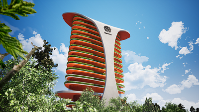 Jasmine Tower - 3D Model 3d 3d modeling 3ds max architecture model modeling