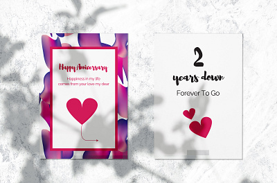 Happy Anniversary Card ❤️ anniversary anniversarycard brand identity branding card creative design gradient graphic design greeting happy illustration illustrator pattern poster red vector