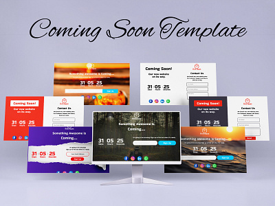 Coming Soon Template Design coming soon template figma ui ui design